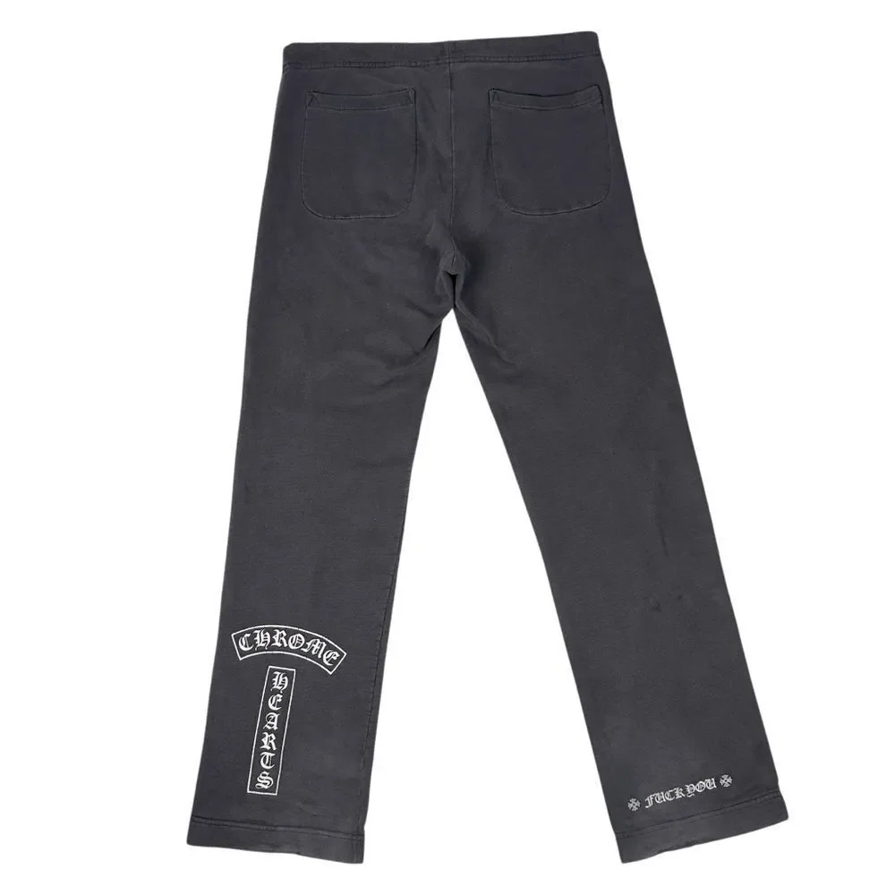Vintage Chrome Hearts Sweatpants Mens M Baggy Flare Drawstring T Bar